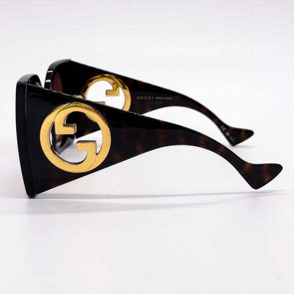 NEW GUCCI GG1254S 002 BUTTERFLY HAVANA BROWN WOMEN SUNGLASSES GUCCI - Picture 8 of 11